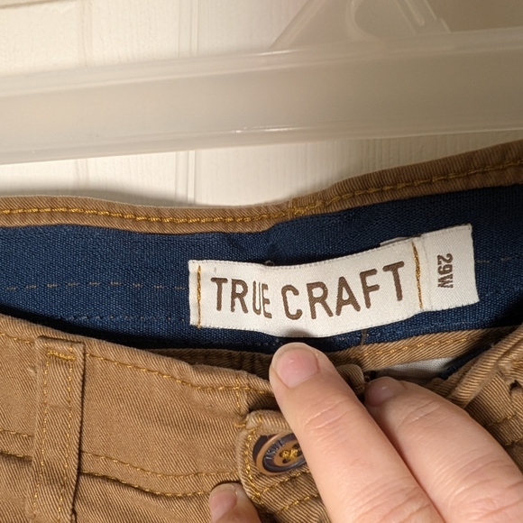 True Craft Tan Casual Shorts with Button/Zip Closure Size 29w - Picture 3 of 3